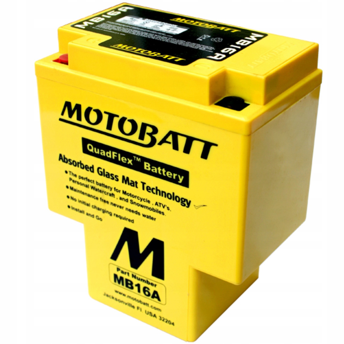 MOTO BATT аккумулятор AGM MB16A емкость 19ah
