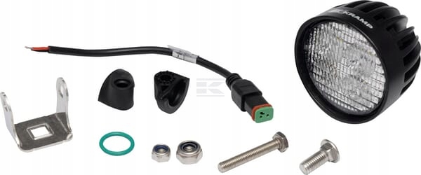 Pracovní Lampa 4-LED 40W, 4000LM 12/24V Kulatá S Deutsch Zástrčkou