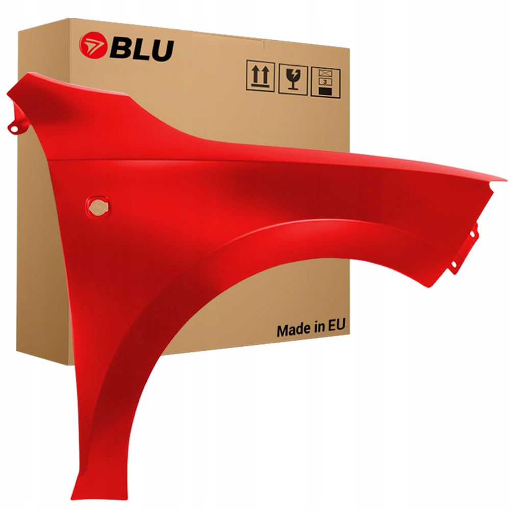 Blu Blatník Škoda Rapid LF3K pravý červený 12-19 přední CorridaRed
