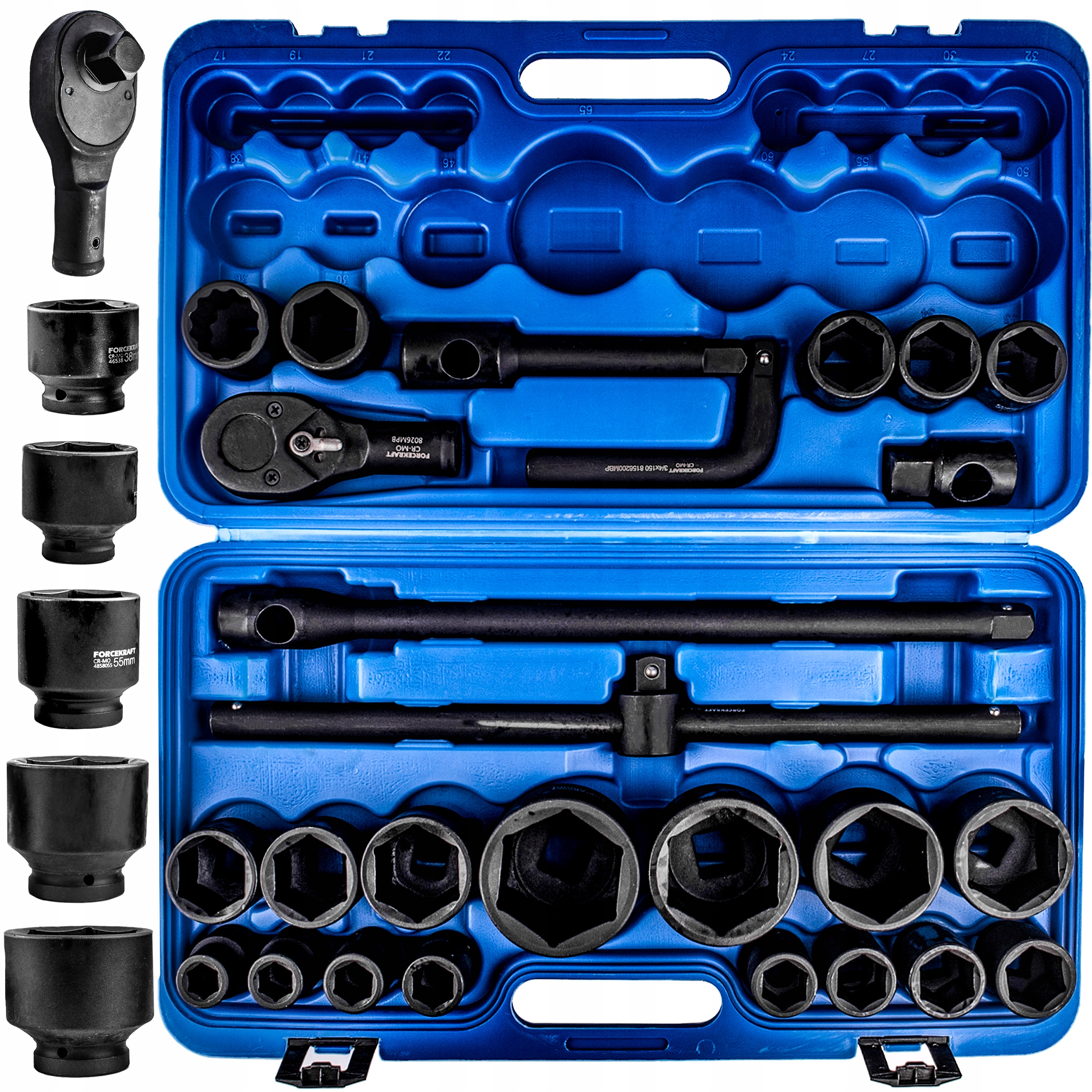 

Klucze Nasadowe Nasadki Udarowe 3/4'' 1" 26 Elem