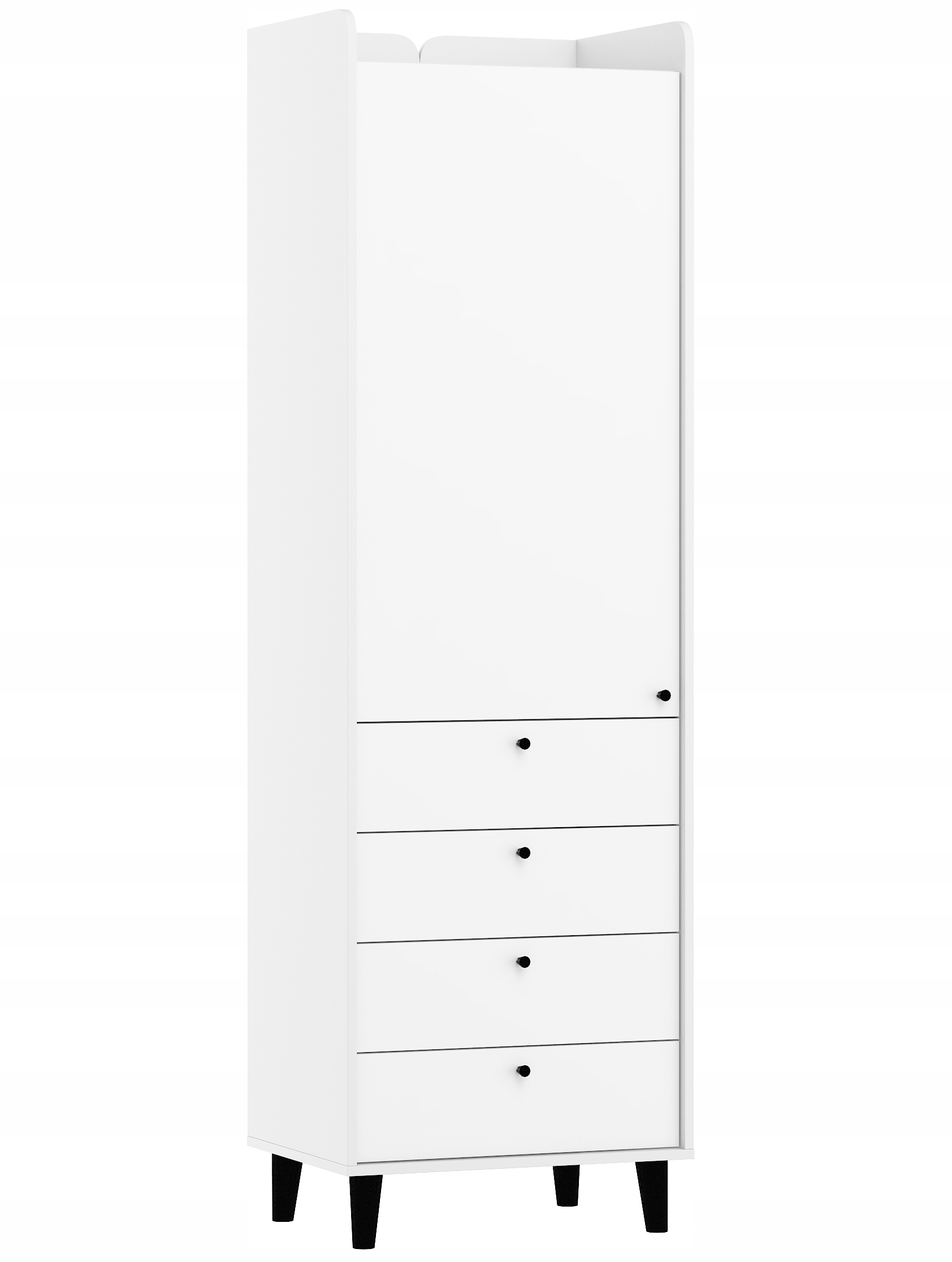 Dvojitá skříňka Dolce DOL-01 bílá bílá polovina