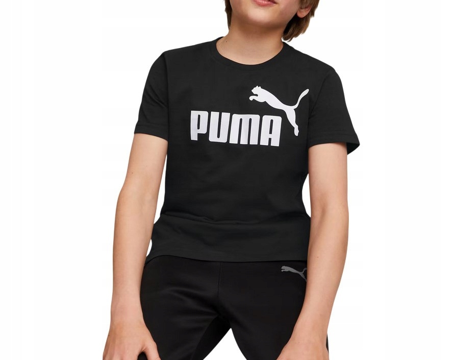 Puma детская футболка черный хлопок