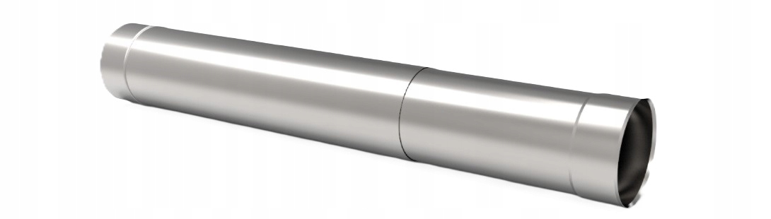 Ks Trubka kyselinovzdorná teleskopická fi 120 mm 1,0 mm 1 m ocel komínová vložka