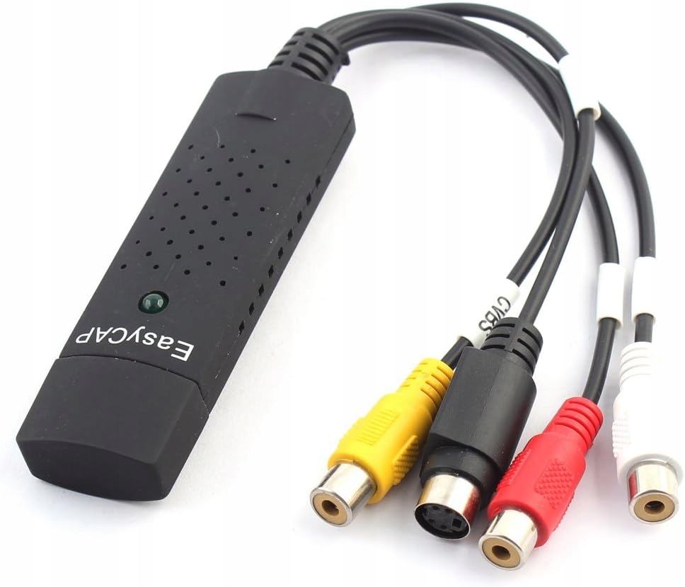GRABBER WIDEO EASYCAP USB - ZGRYWANIE VHS, KAMER, AV CHINCH NA PC
