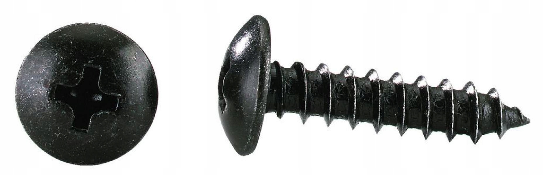 

Wkręty do głośników 4x18 mm 16szt. czarne, krzyżak