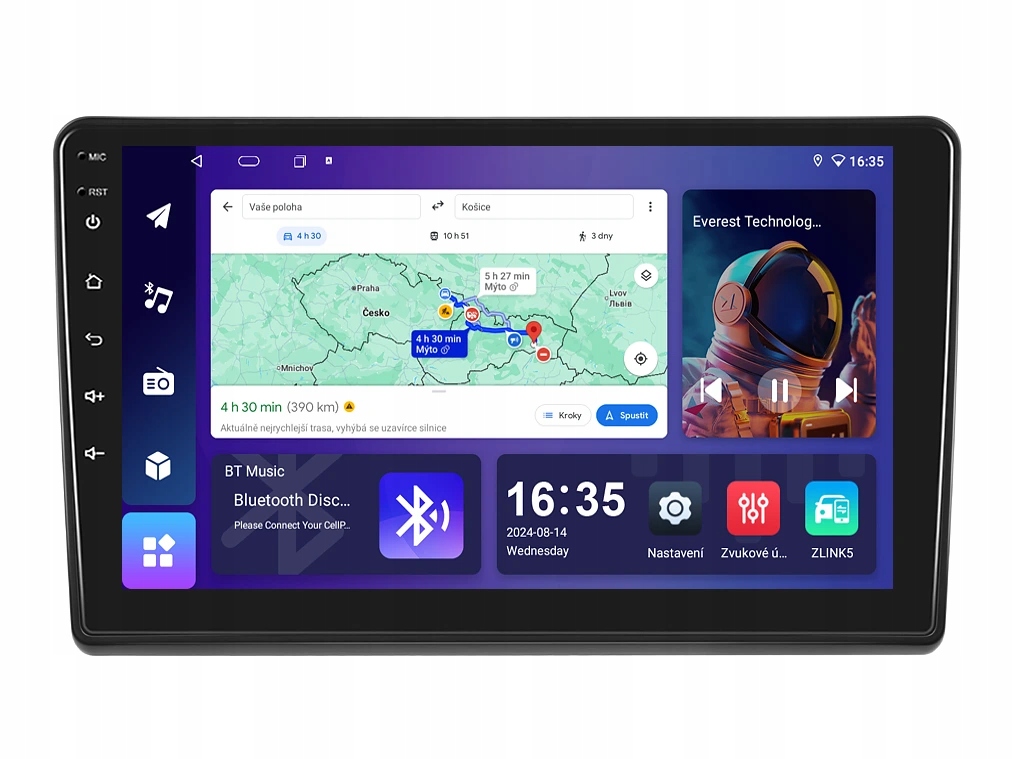 Isudar 2DIN autorádio T68B-IEV48 Android, Fiat Peugeot Citroen