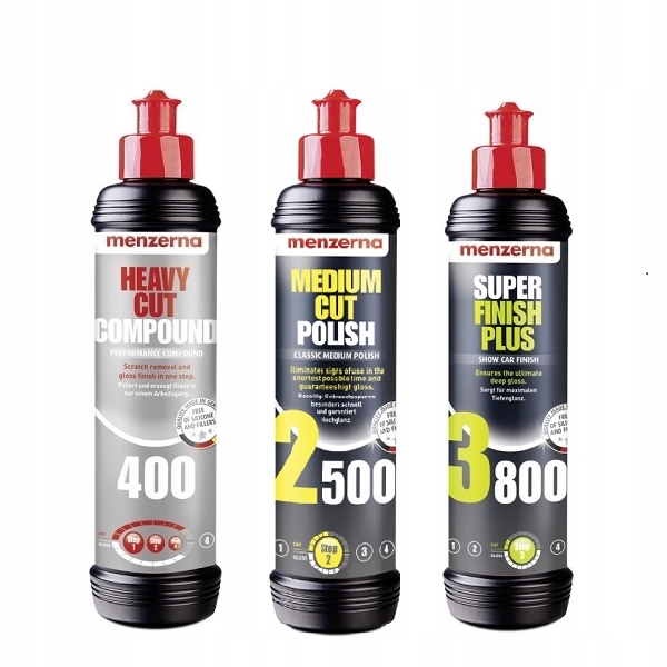 

Zestaw Pasta polerska Menzerna400 2500 3800
