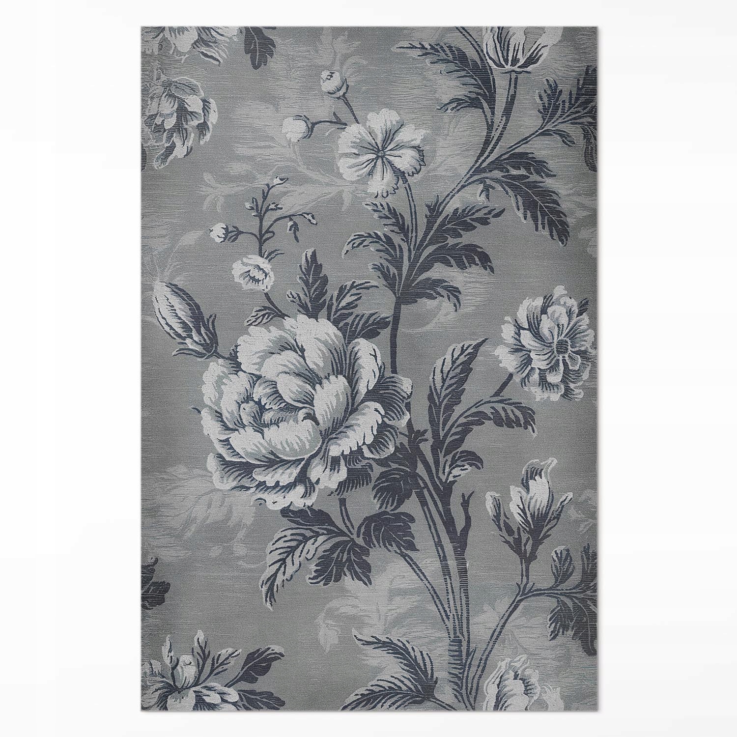 Behúň Vinylový Loft Zemité tóny s botanickým vzorom XXL 150 x 225 cm