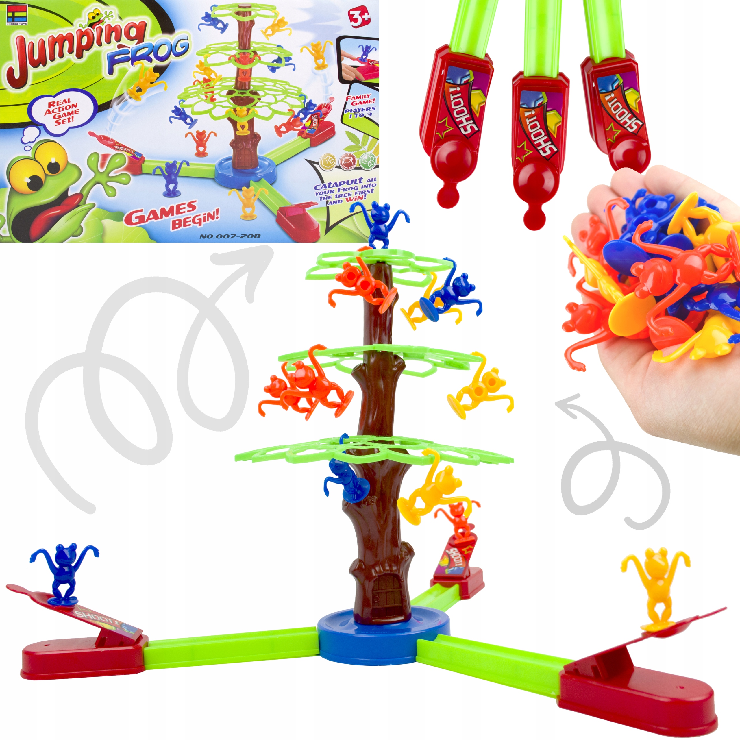 GRA SKACZĄCE ŻABKI GRA ZRĘCZNOŚCIOWA RODZINNA