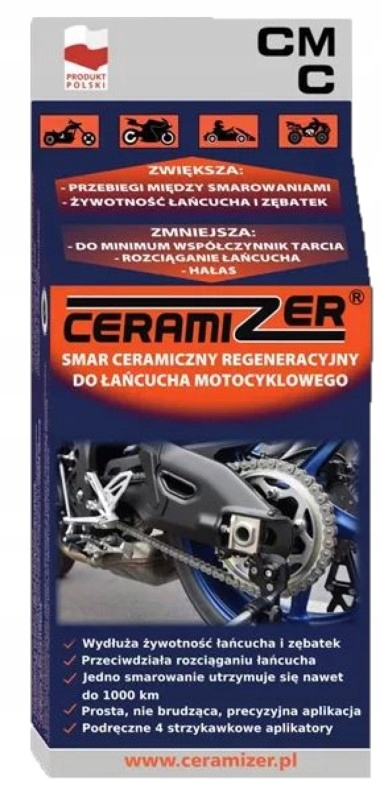 CERAMIZER CMC SMAR CERAMICZNY REGENERACYJNY DO ŁAŃCUCHA MOTOCYKLOWEGO