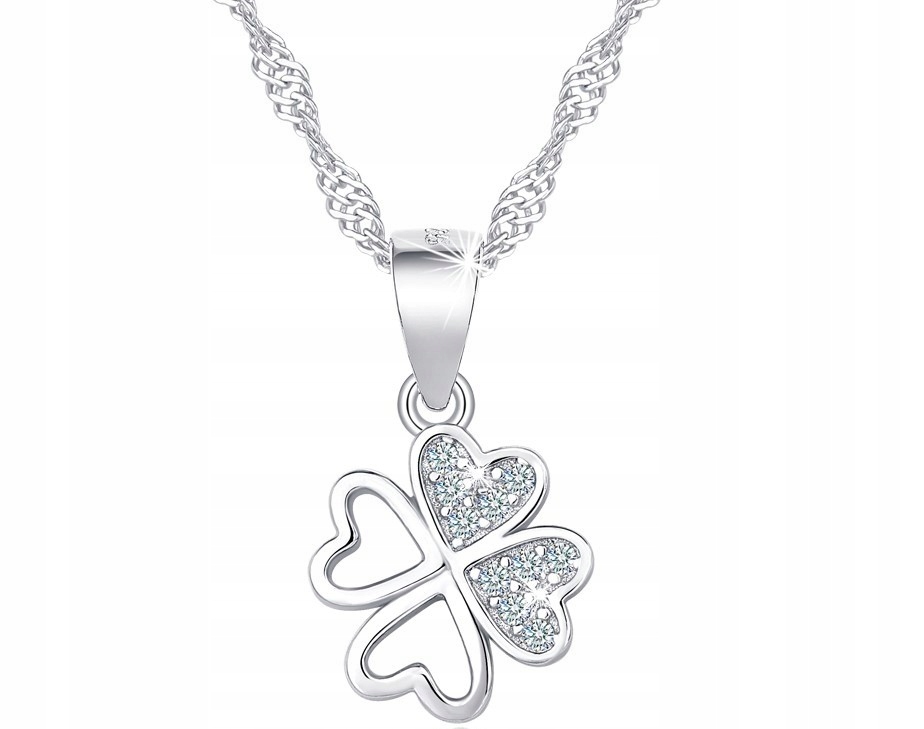 Stříbrný Dámský Náhrdelník Řetízek S Přívěskem 925 Stříbro O Ryzosti 925