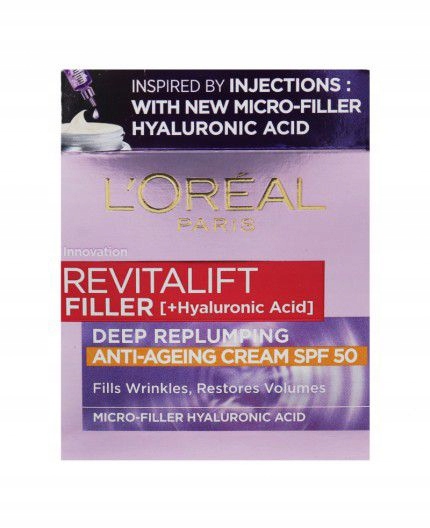 L'oréal Paris Denní Krém Proti Vráskám Spf 50 Revitalift Filler (proti Stárnutí)