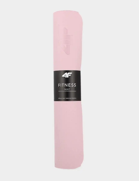 Mata do ćwiczeń 4F 130 cm x 80 cm różowy