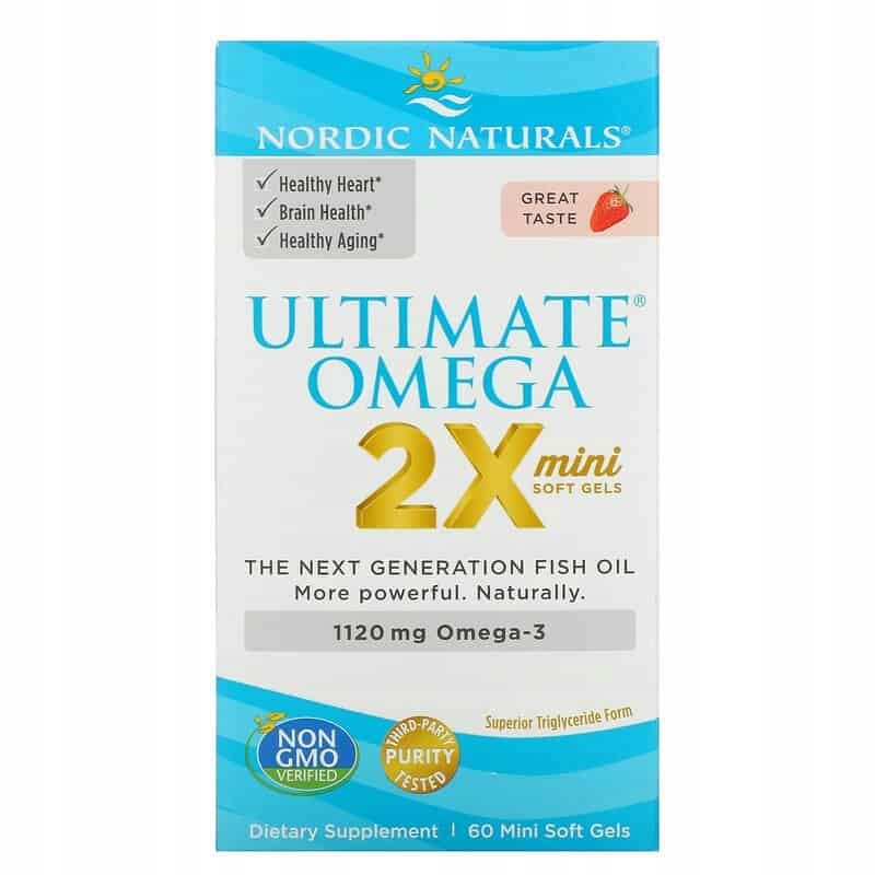 Levně Nordic Naturals Ultimate Omega 2X Teen 60 gelových kapslí Jahoda