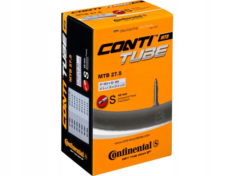 Dętka Rowerowa Continental Mtb 27.5 Wentyl Presta