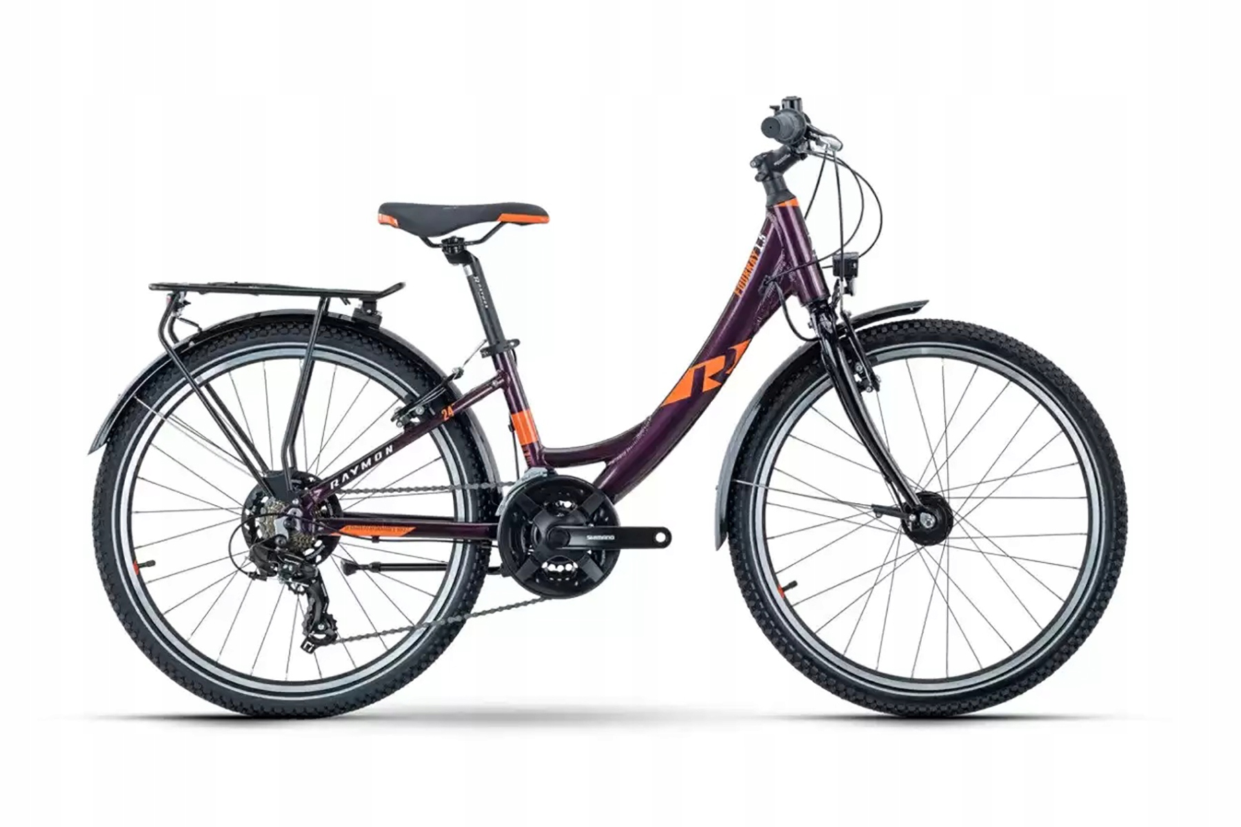 Rower miejski Raymon TwoRay 1.5 Street Wave Fioletowy Uni/20"
