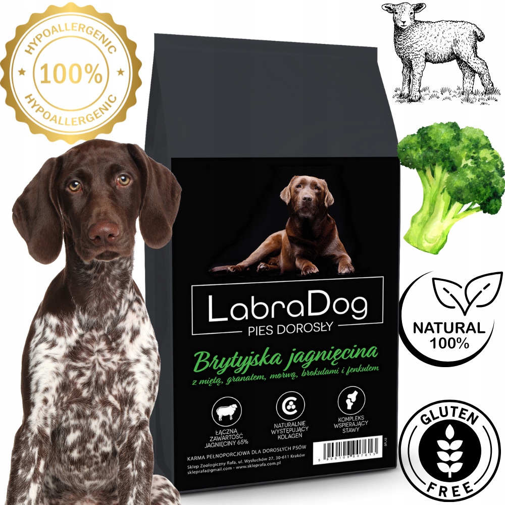Levně LabraDog Superfood Jehněčí 65% Hypoalergenní be kuřecí pro 12 kg