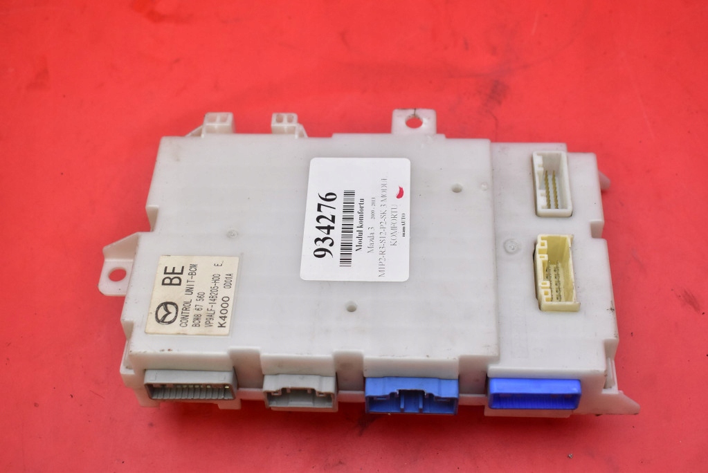 Unité commande confort BCW867560 MAZDA 3 2 II BL 1.6 CITD 109 KM 09-13