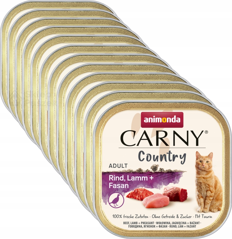 Levně Animonda Country Adult Set 16x100g Jehněčí maso, Bažant