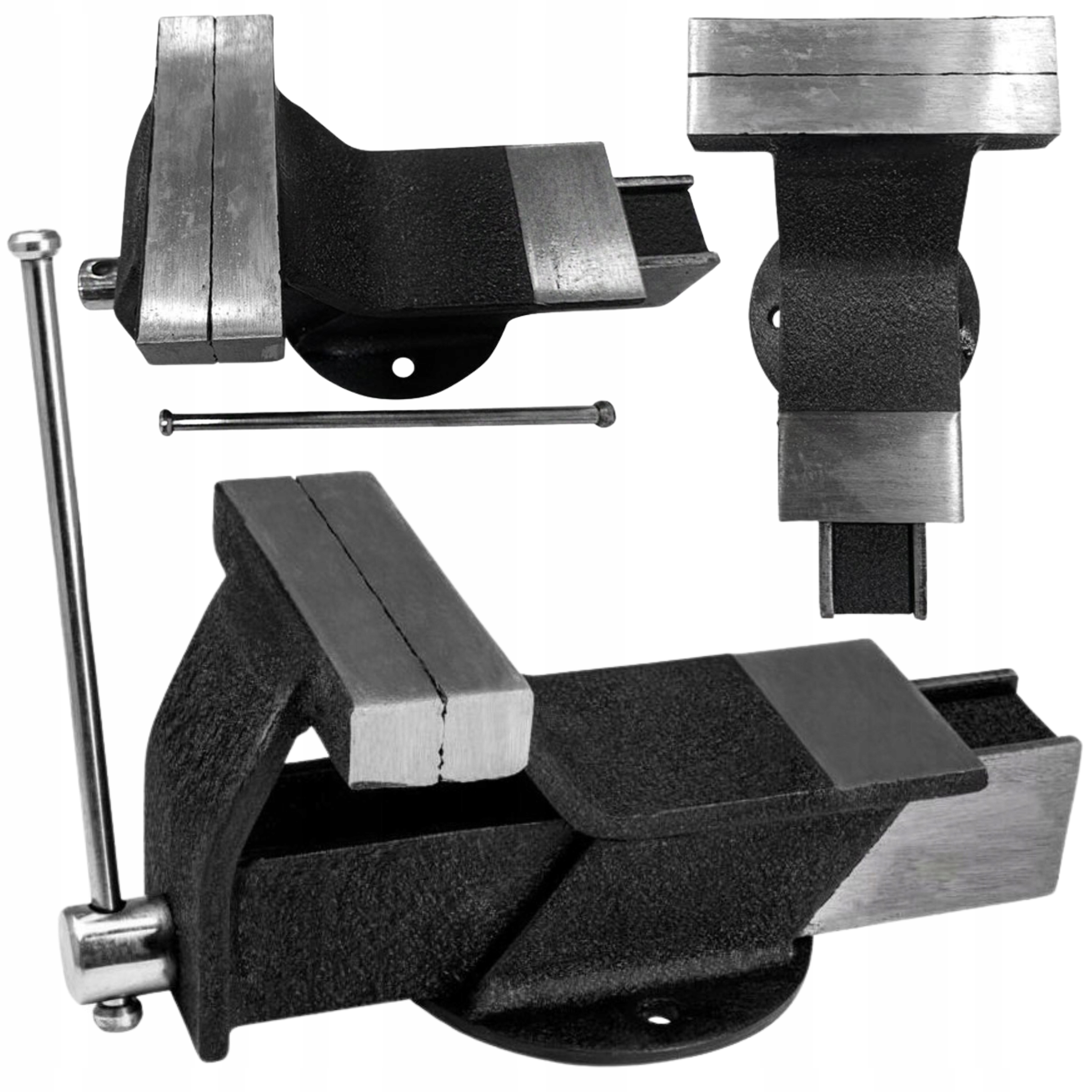 Imadło ślusarskie stałe stalowe z kowadłem 200mm