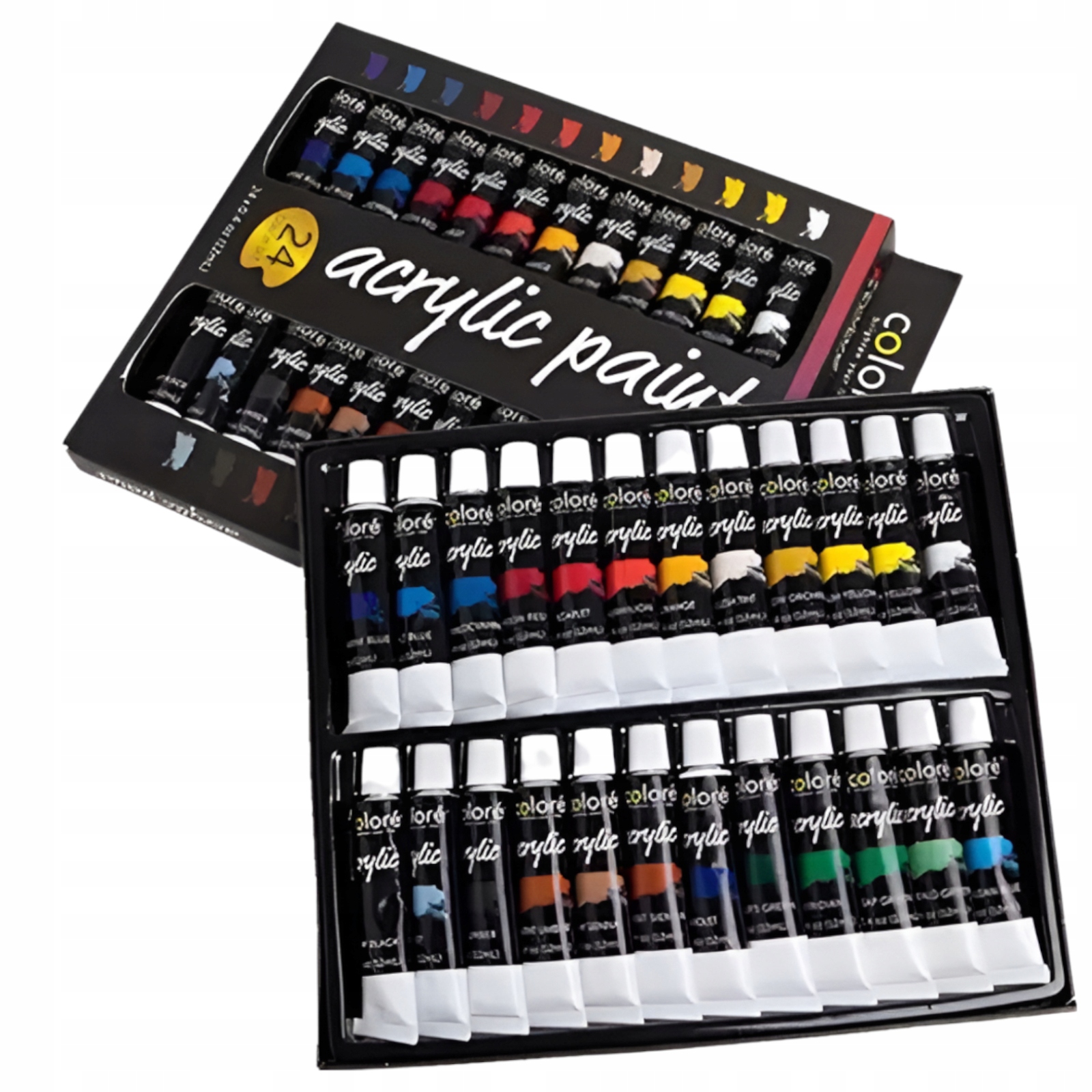 Akrylové Barvy V Tubě Sada Barev Akryl 24x12ML