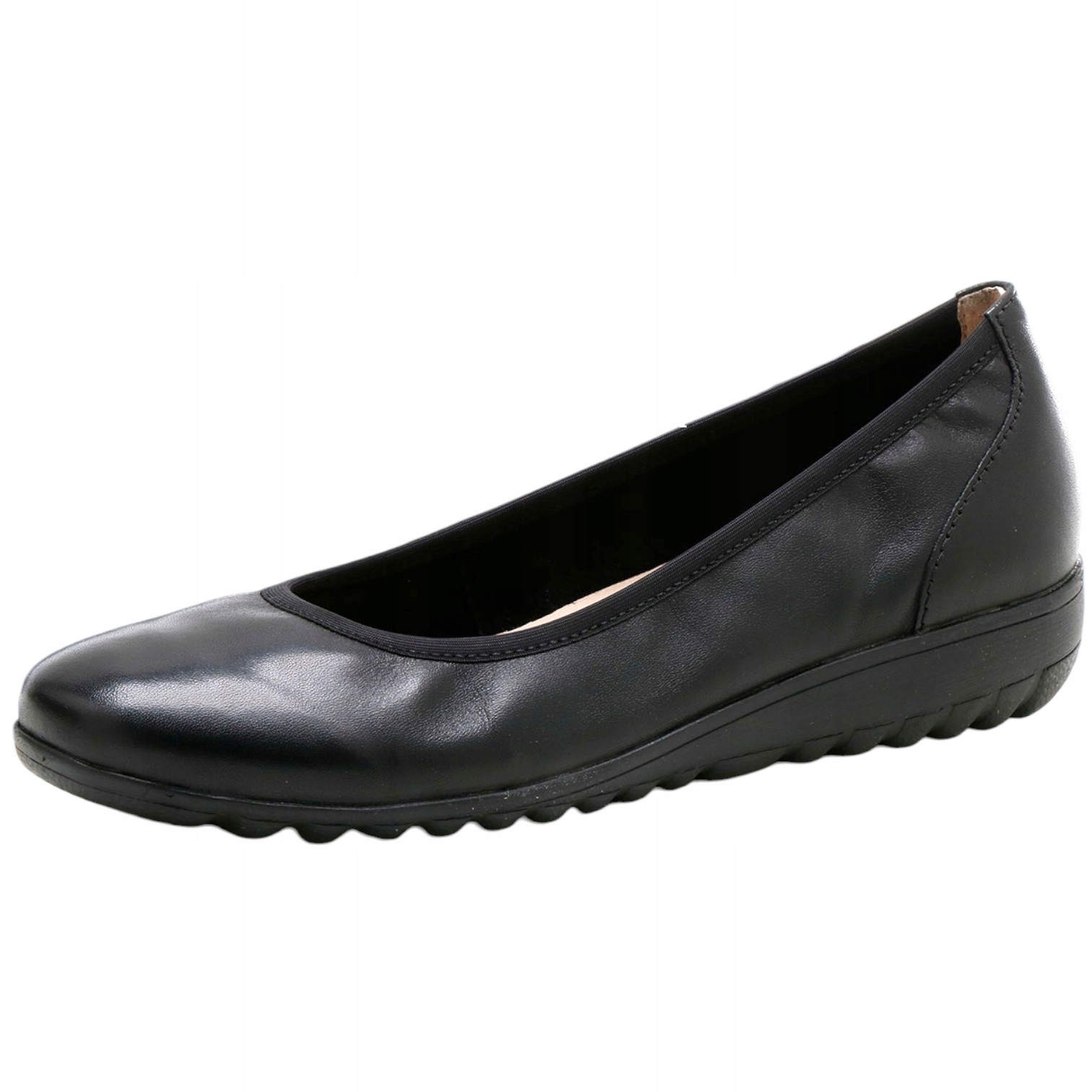 Boty Baleríny Dámské Kožené Caprice Sportovní polobotky Baleríny Černé 39