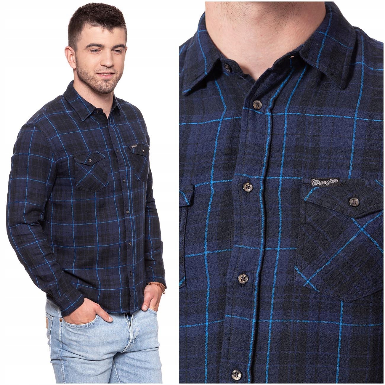 

Wrangler L/s 2PKT Męska Koszula Regular Kratka S