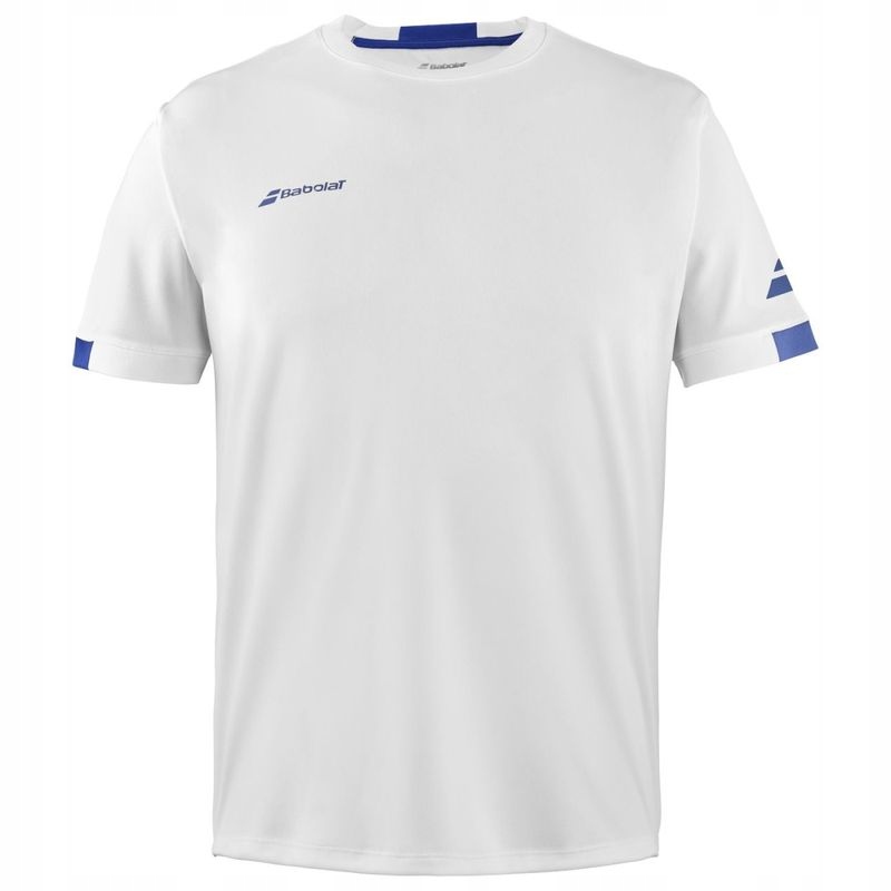 Pánské tenisové tričko Babolat Play Crew Neck Tee Men White/white S