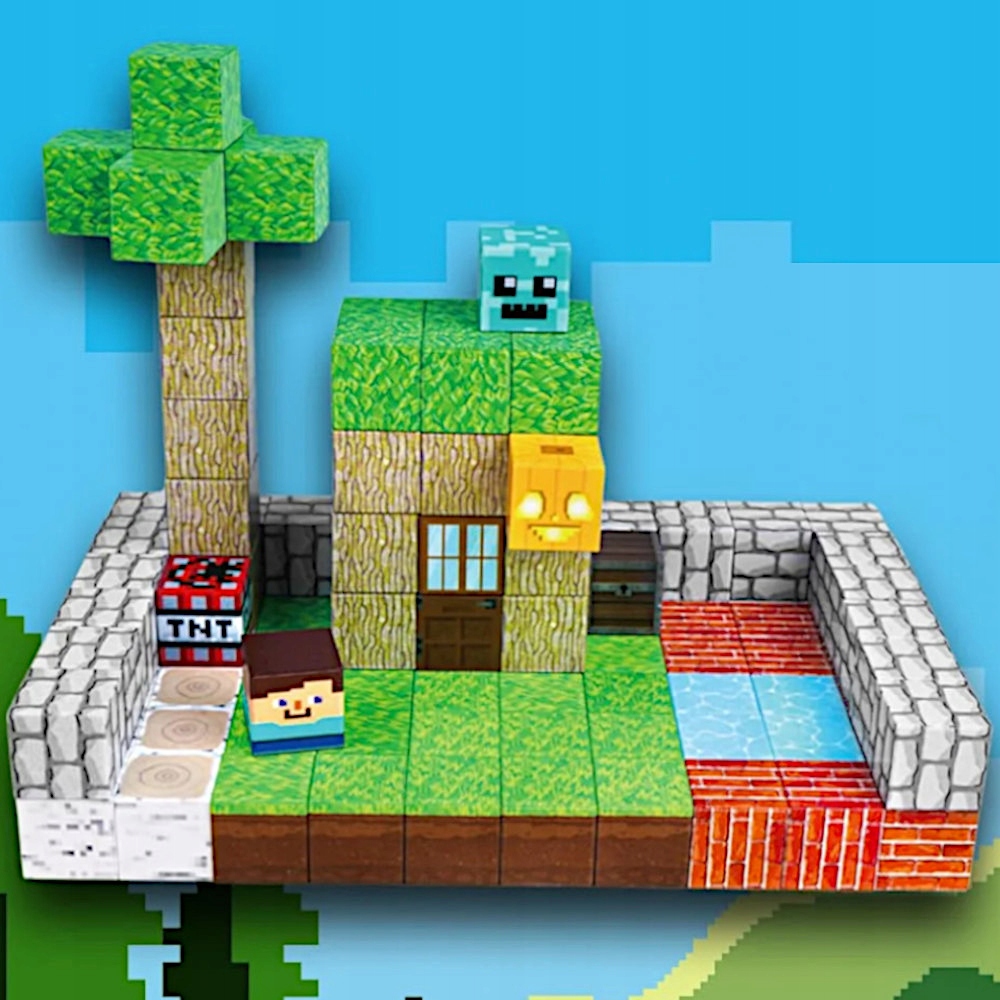 MAGNETINIŲ KALADĖLIŲ KUBELIŲ RINKINYS DOVANA VAIKAMS 150 vnt. Vaiko amžius nuo 3 metų