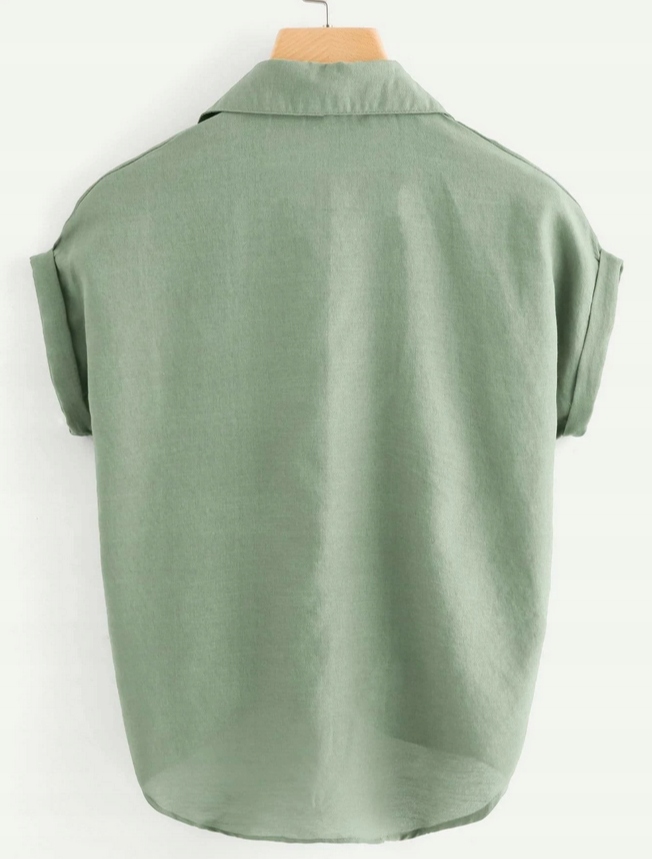 ELEGANCKA MODNA KOSZULA DAMSKA BLUZKA KOLORY XL Dekolt kołnierzyk