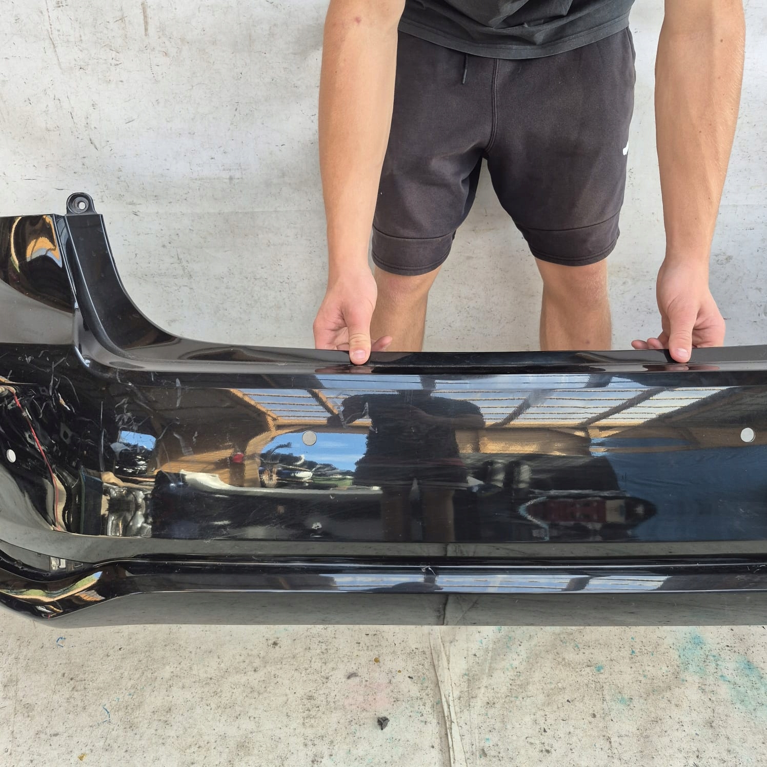 TOYOTA COROLLA E21 sedan 18- bumper rear part rear PDC 52159-02E60