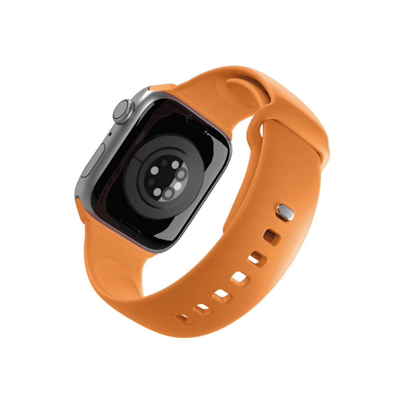 PASEK SILIKONOWY DO ZEGARKA APPLE WATCH 44 45 46 49MM OPASKA POMARANCZOWY