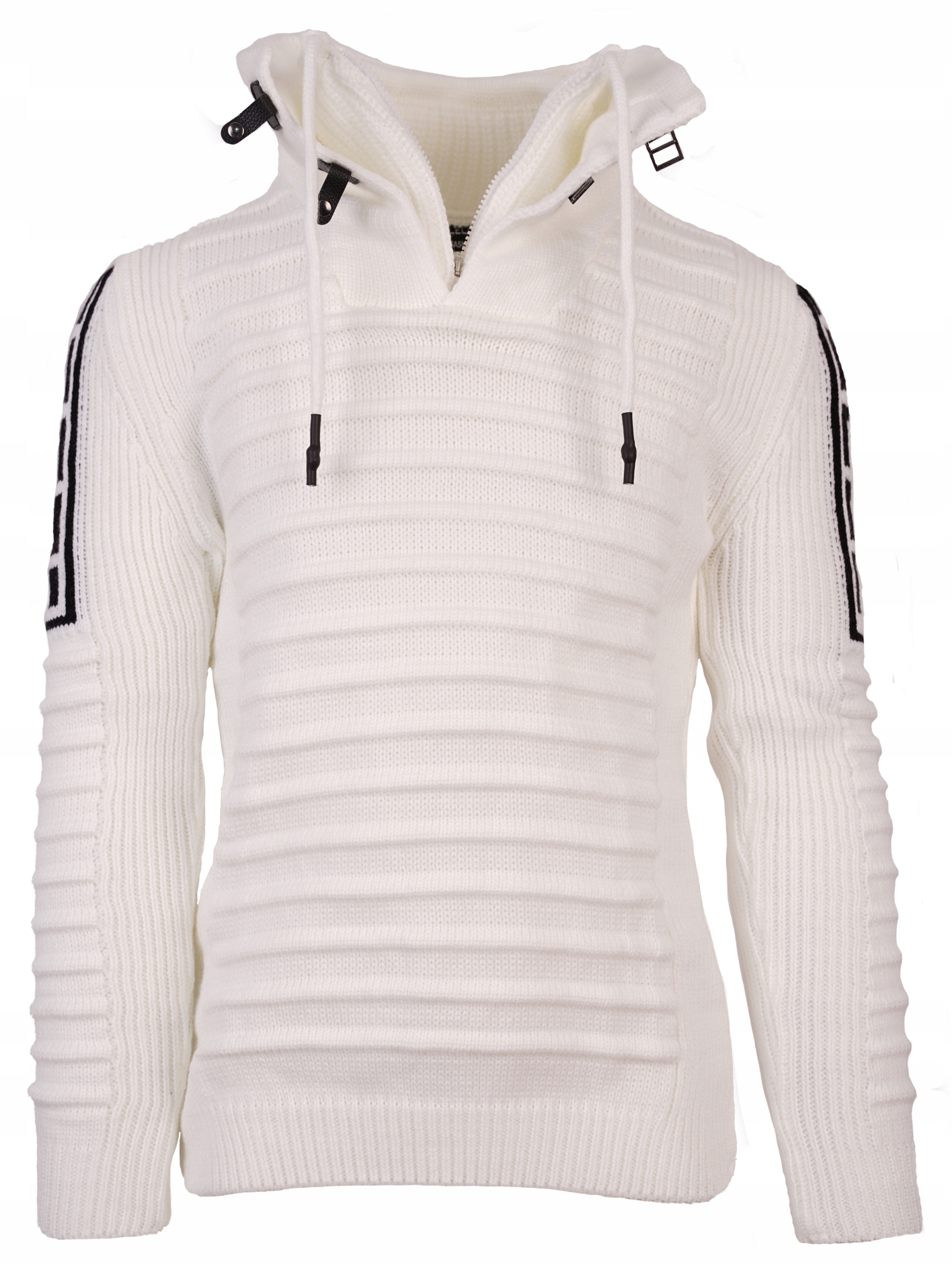 SWETER MĘSKI WEŁNIANY GRUBY CIEPŁY GOLF STÓJKA 3XL