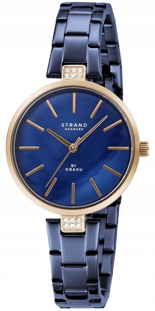 Nový originální dámský náramek Strand by Obaku S706LXVLSL, tmavě modrý, krabička