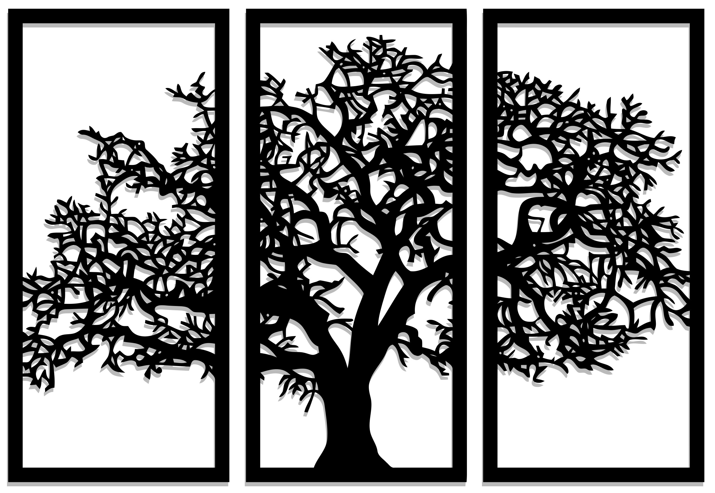 Prolamovaný Obraz Nástěnný Panel Triptych 80 CM M 17 Kol