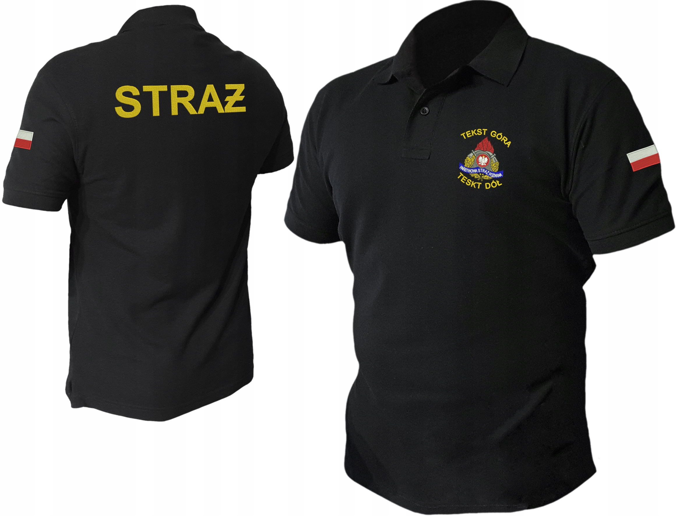 

Polo Państwowa Straż Pożarna haft jednostki Pl