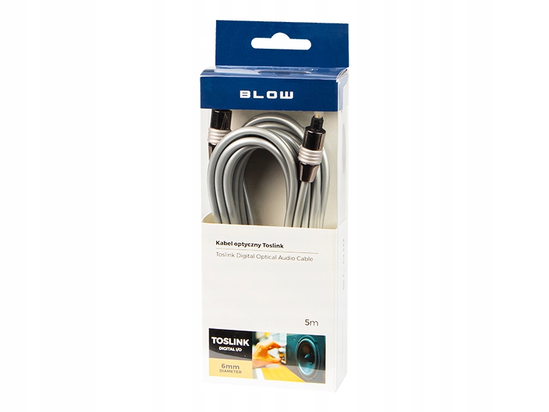 Przyłącze optyczneTOSLINK 5mm 5,0m
