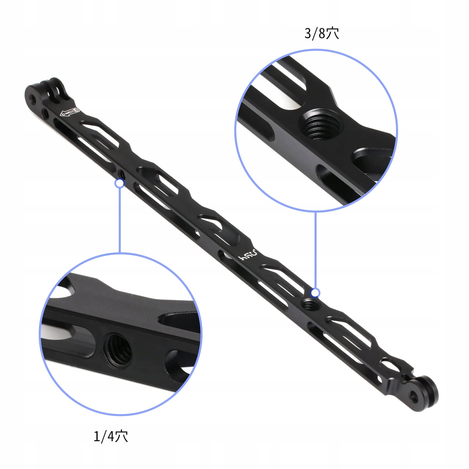 HSU Zestaw Przedłużający Z Aluminium Do Kamer GoPro I Innych Akcji — miniatura 5
