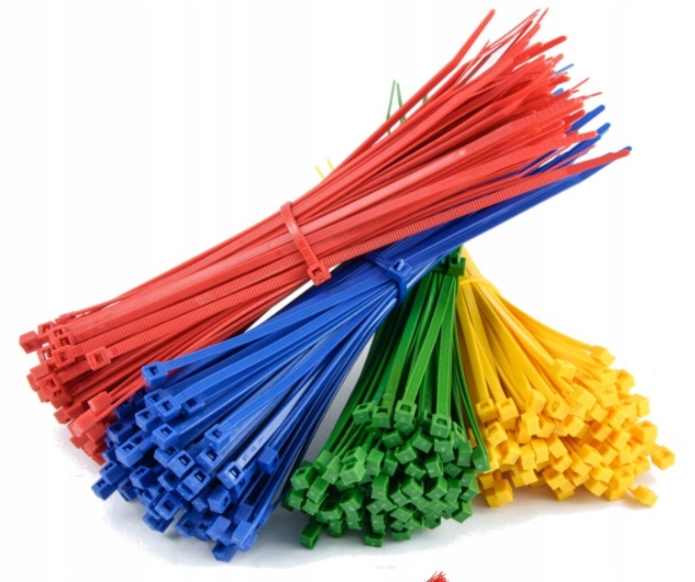 400X Opaski Zaciskowe Trytki 2,5x200 Kolorowe Trytytki MIX 4 400SZT