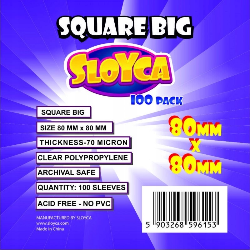 Sloyca Koszulki Square Big (80x80mm) 100 szt.