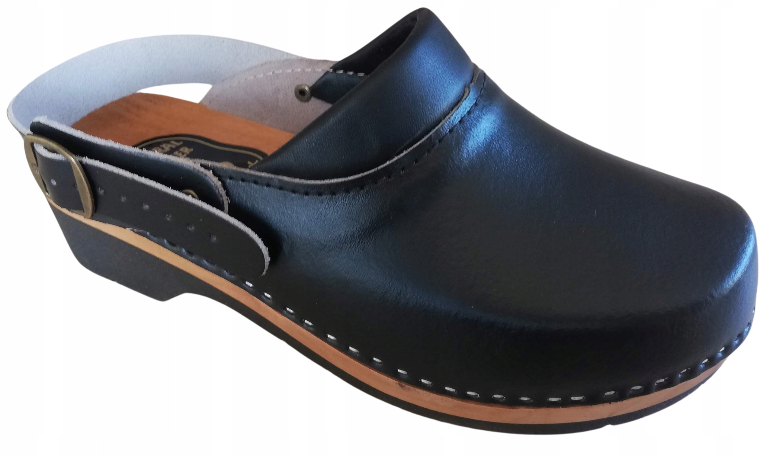 Drewniaki Obuwie Medyczne Chodaki Trepy Ortopedyczne Skórzane Klapki PU 35 Kolekcja Drewniaki PU 2024