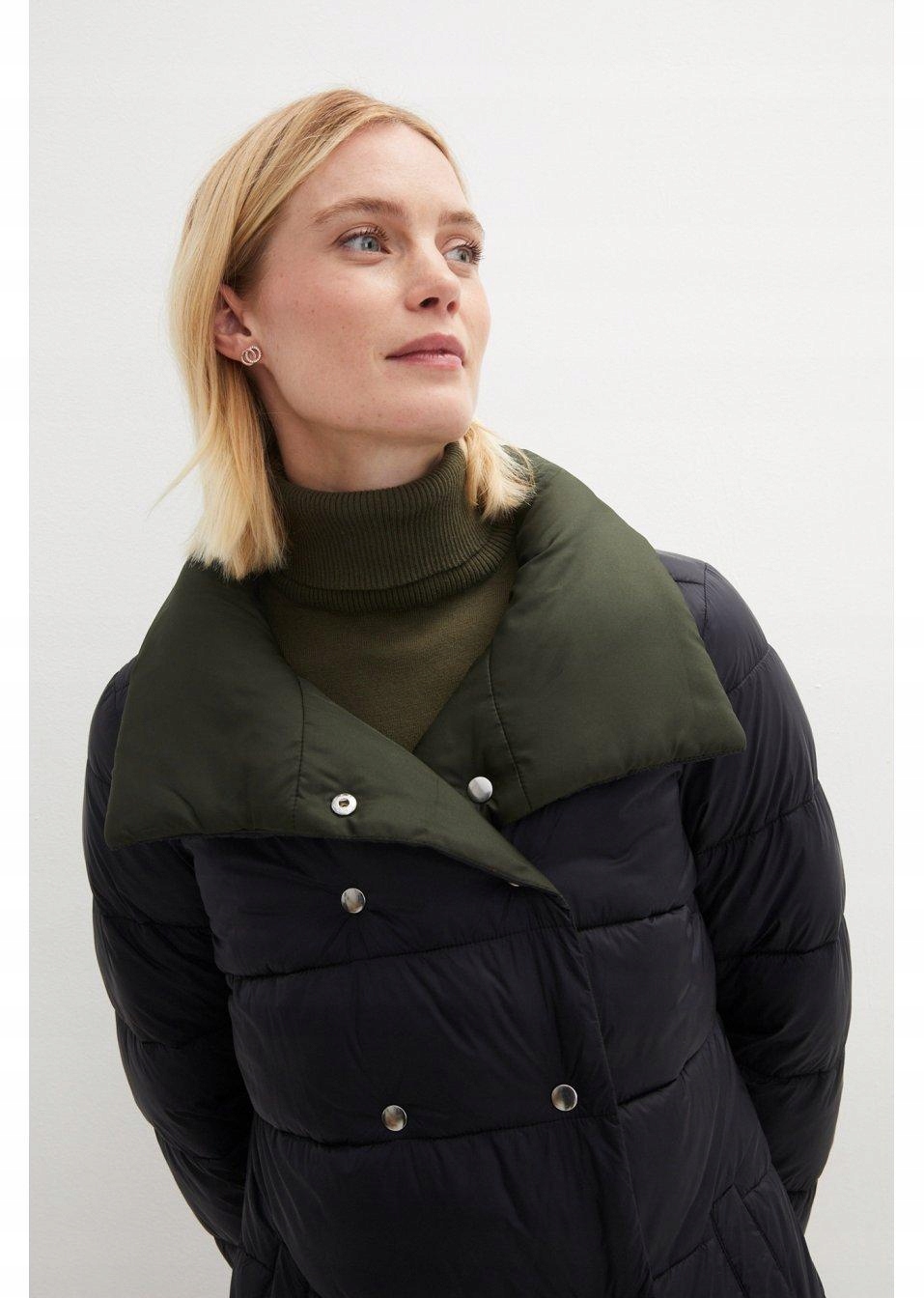 44 Bonprix PIKOWANY PŁASZCZ DWUSTRONNY Wzór dominujący bez wzoru