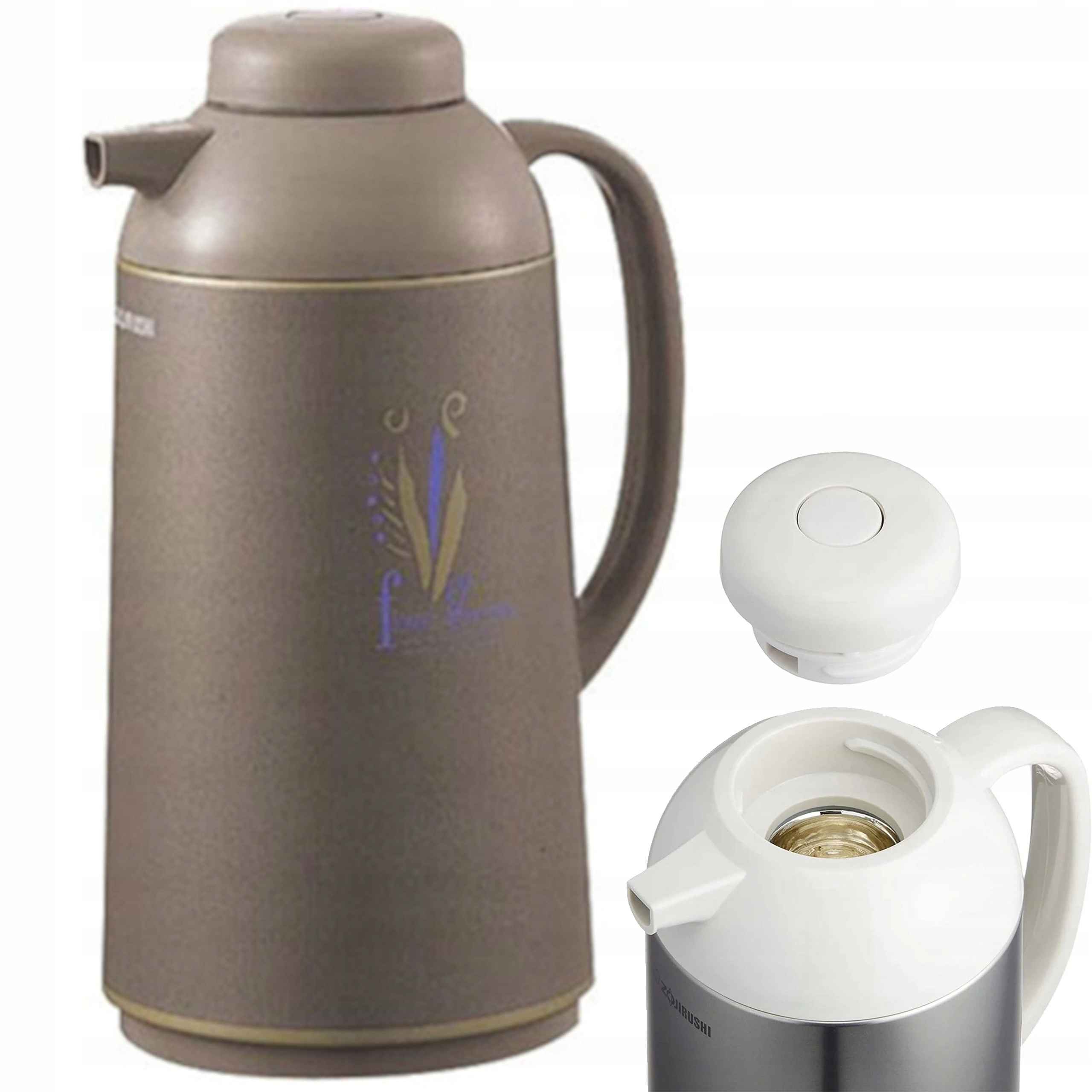 Termoska na nápoje do domácnosti Zojirushi 1,85L Japonská skleněná termoska