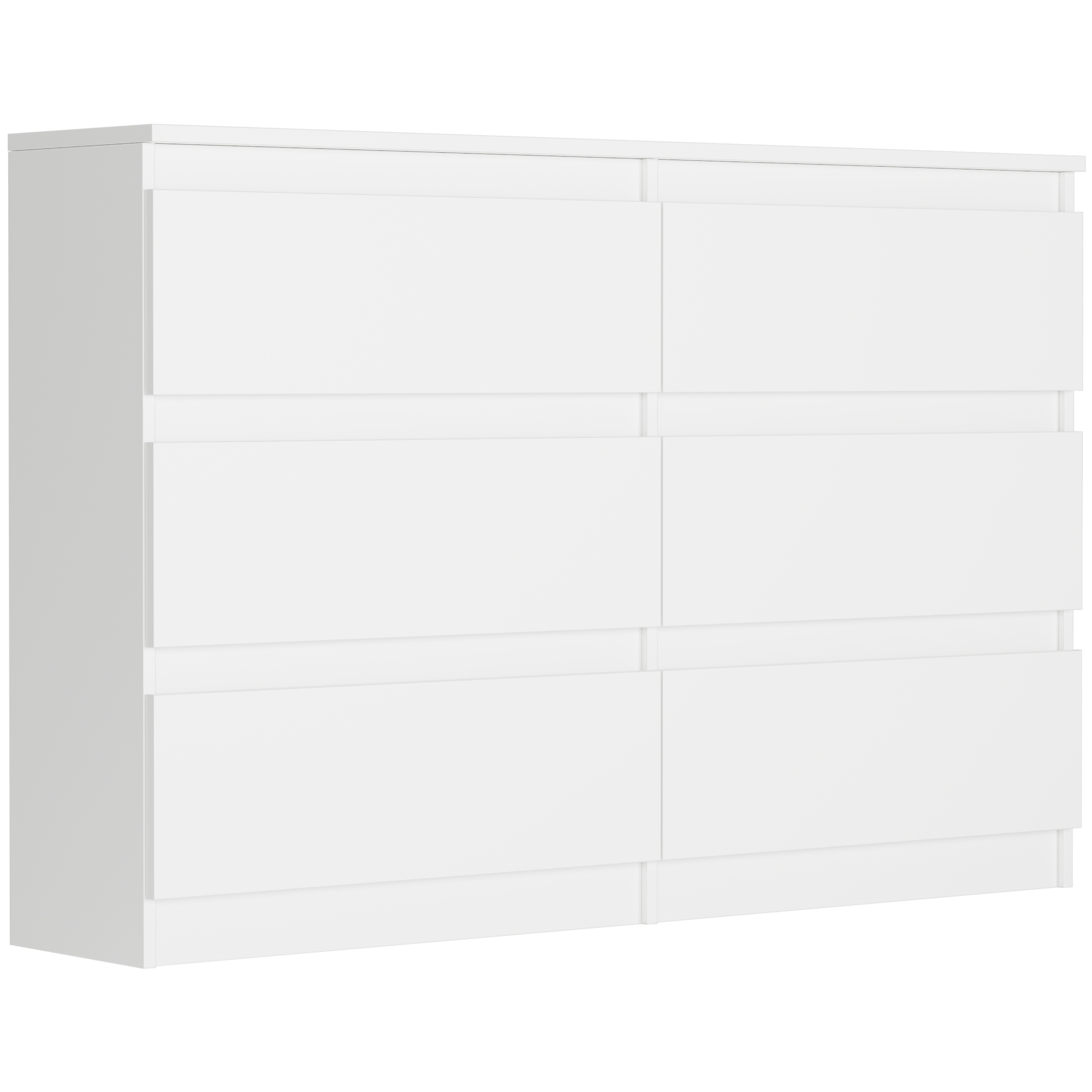 KOMODA R-120 SZAFKA 6 SZUFLAD BIAŁA R-120