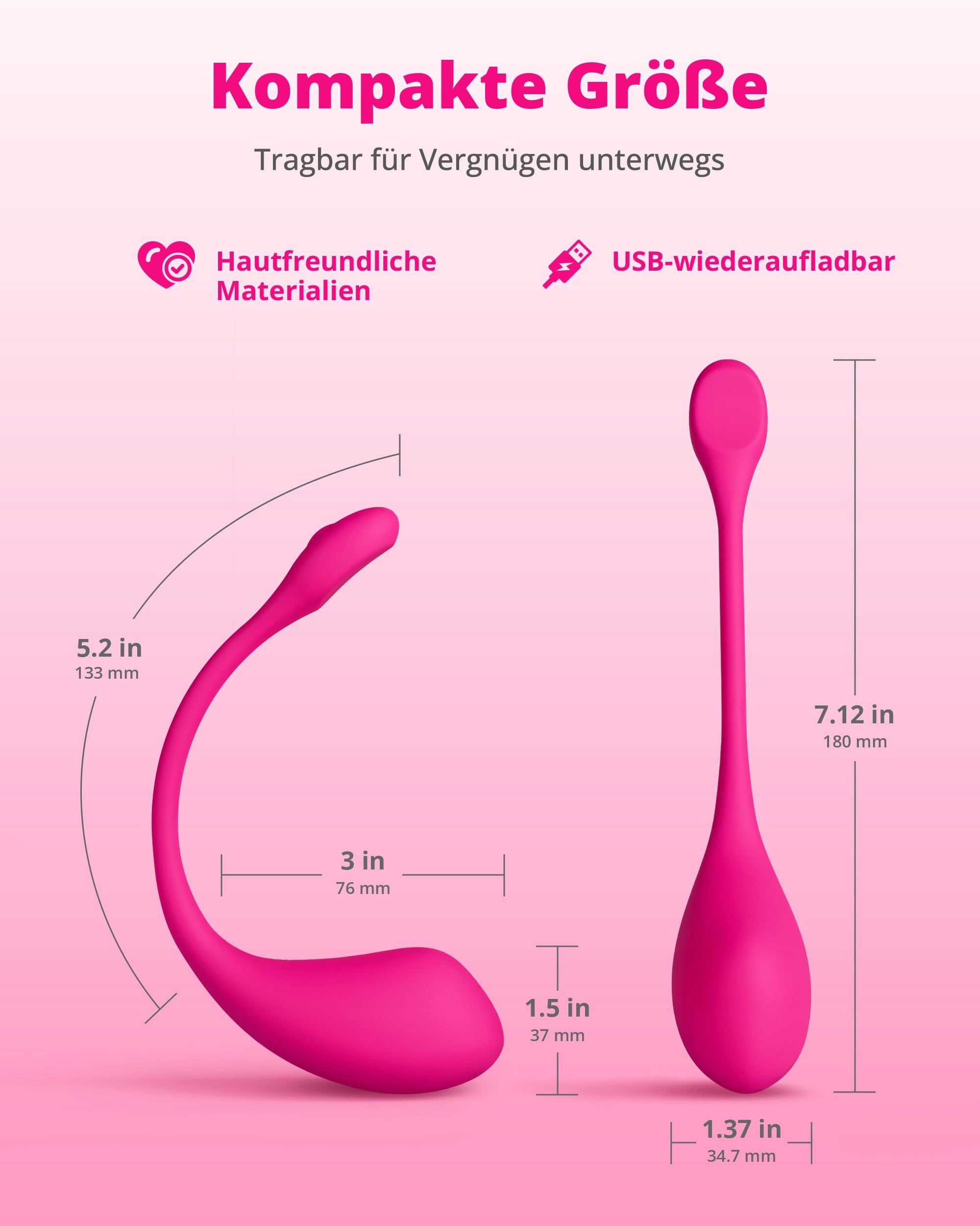 LOVENSE Lush 2 Wibrator G-Punkt Dla Kobiet Bluetooth Wodoodporny Cichy — miniatura 6