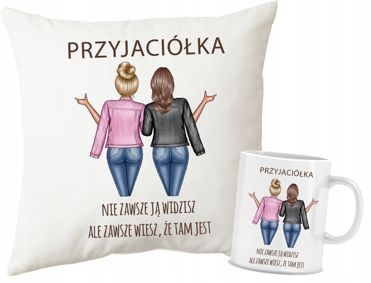 

Zestaw poduszka kubek dla Przyjaciółki