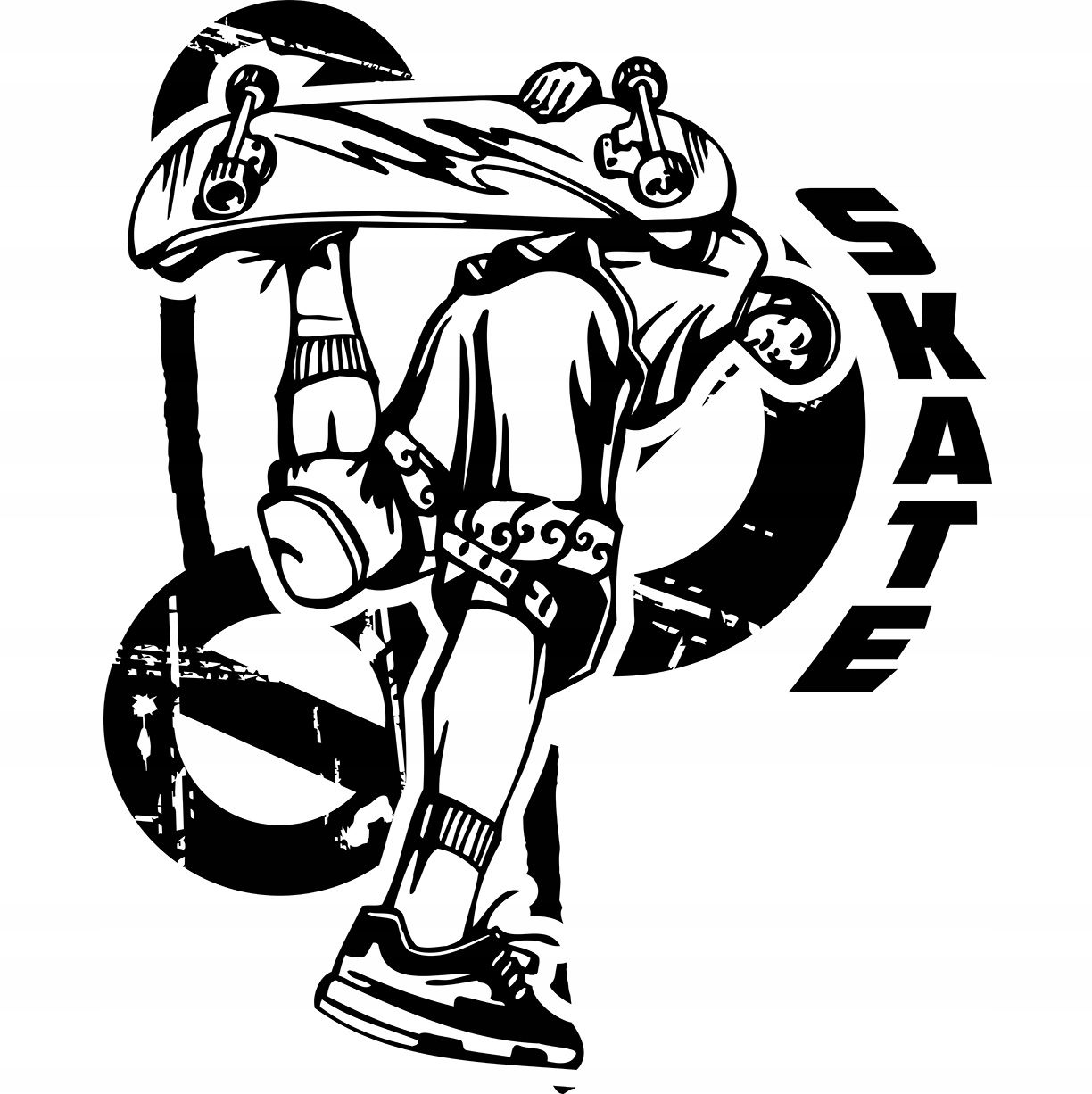 

Naklejka na ścianę Motyw Skate Guy 44x54 cm