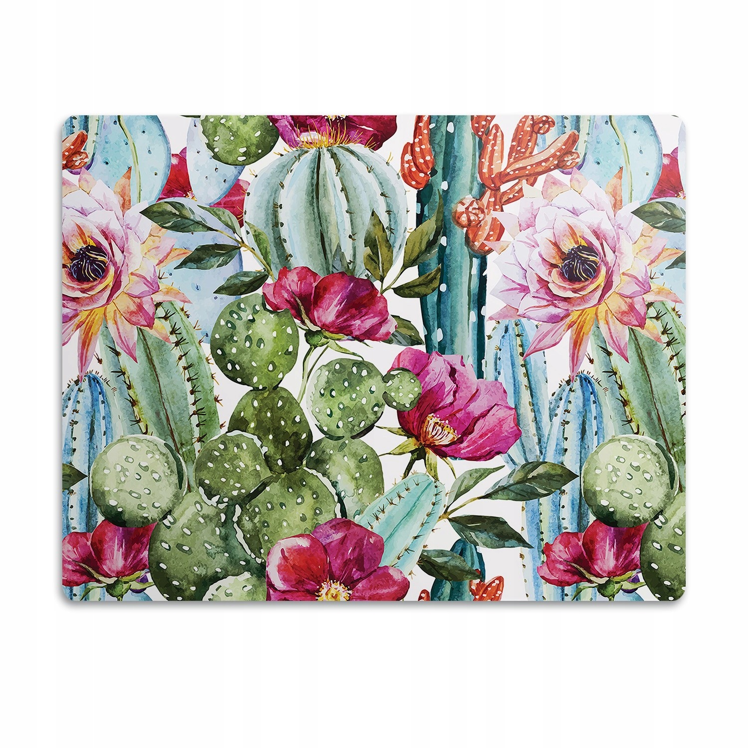 Levně Pro psa kočku podložka pod misky Kaktusové květy 60x40