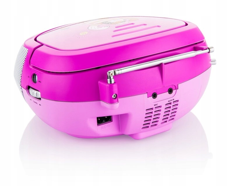 BOOMBOX DLA DZIECI RADIO KARAOKE MIKROFON PINK RÓŻ Marka GoGEN