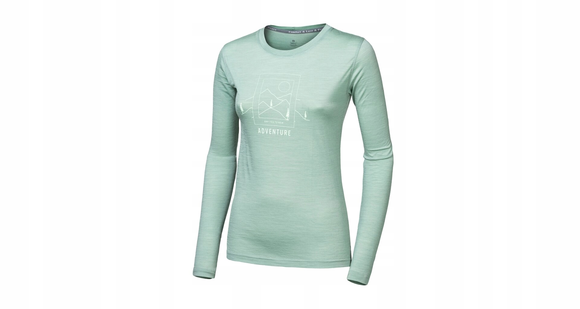 Sensor Merino Air Say Yes Dámské Triko Dl.rukáv Basil Green Velikost L